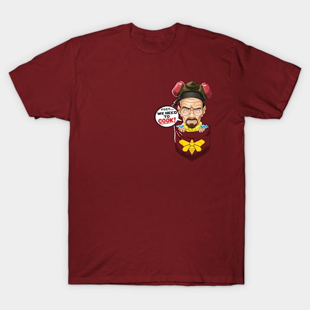 Pocket Heisenberg / Walter White T-Shirt by Purrdemonium